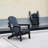 Outdoor Adirondack Chair, Foldable With Dual Cup Holder, Composite Material With Wood Texture-1662919205