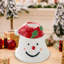 Père Noël bonhomme de neige porte-bougie en céramique festive porte-bougie romantique-1651252385