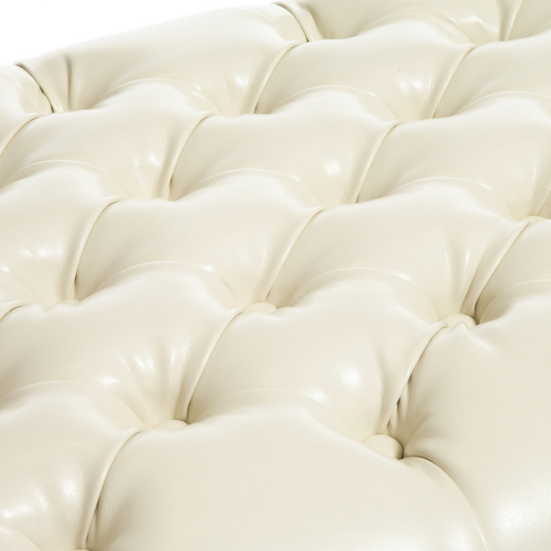 Cuir avec compartiment de rangement pour coussins décoratifs, couvertures, pieds teints