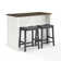 Catelaya Wood Kitchen Island Set