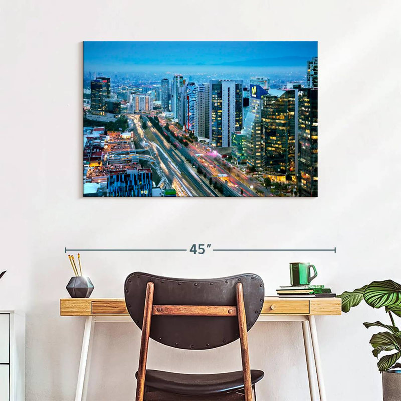 Sireci Mexico City Lights, 26" H x 39" W