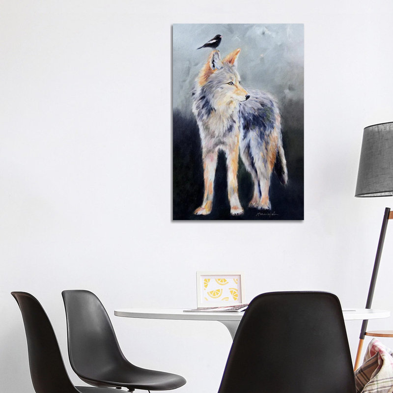 Coyote Spirit 1 Piece Wrapped Canvas Painting, 101.6 cm H x 66.04 cm W