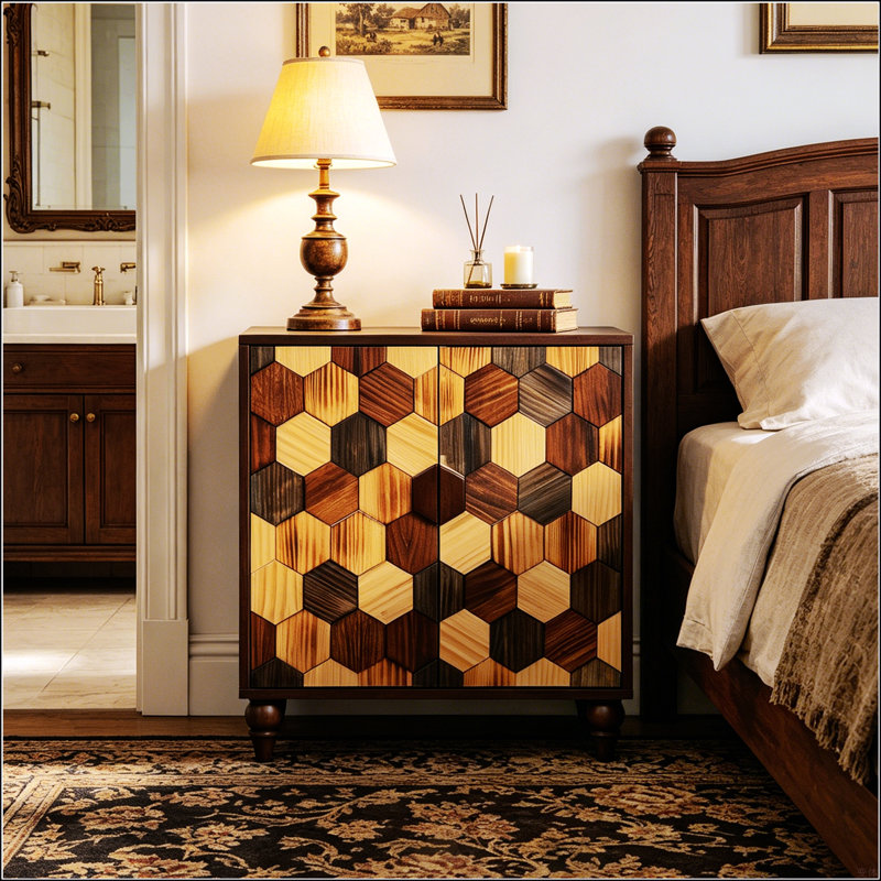 Buffet Honeycomb, Antique Brown