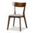 Chartez 5-Pc Dining Set in Light Grey Fabric and Walnut Finish, 31.5'' H X 19.3'' W X 20.1'' D-1140231542