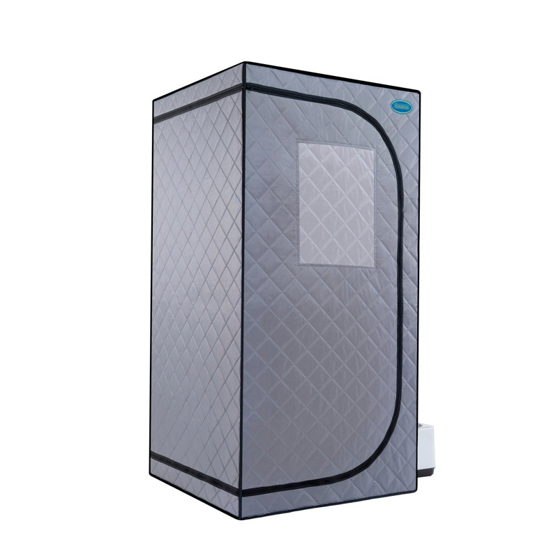 Tente à vapeur portable Gray Mini Plus - Spa personnel avec générateur. Télécommande. Chaise pliable. Installation simple. Rapide. & Ul. Matériau. 360 vaporisateur. Caractéristique de fuite. Améliorez le sang