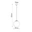 Pendant lamp UGO 20 white-121145060-121145063