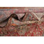 Tapis rouge en laine patiné 6 x 10