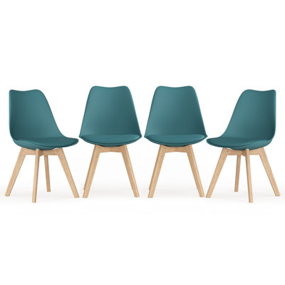 82 cm H Side Chair in Teal