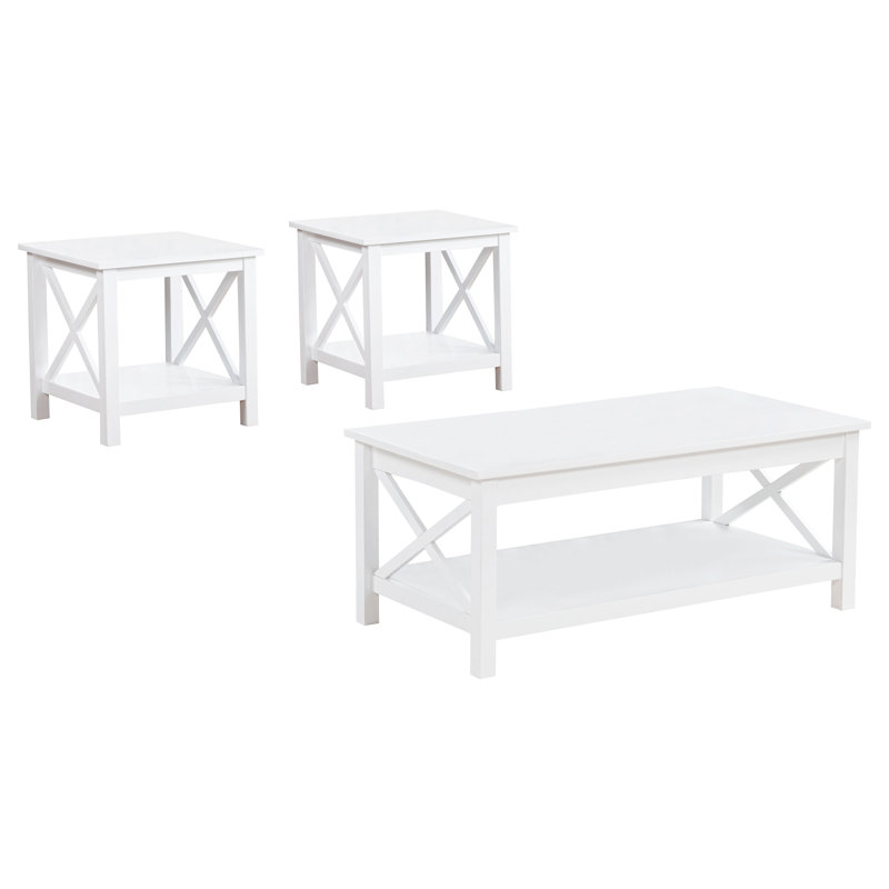 Arabelle 3-piece Coffee Table Set, 3 Pieces: Coffee tables, 2 End Tables