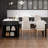 82.7 Inch Kitchen Island With Extendable Dining Table For 4-6 Person,Faux Mable Kitchen Table With Double-Sized Storage,Power Outlet,Kitchen Island With Storage 2 Drawers 2 Side Open Shelves,Black