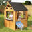 Antigone Cedar Backyard Playhouse With Toy Kitchen-115459783