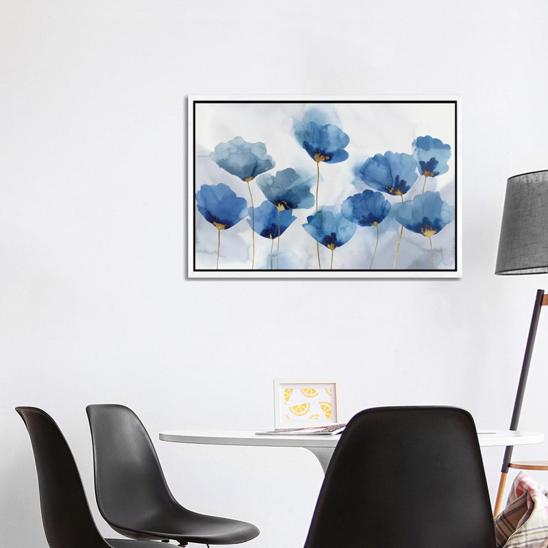 Azure Gathering by Isabelle Z - Painting on Canvas, White Framed, 101.6 cm H x 66.04 cm W
