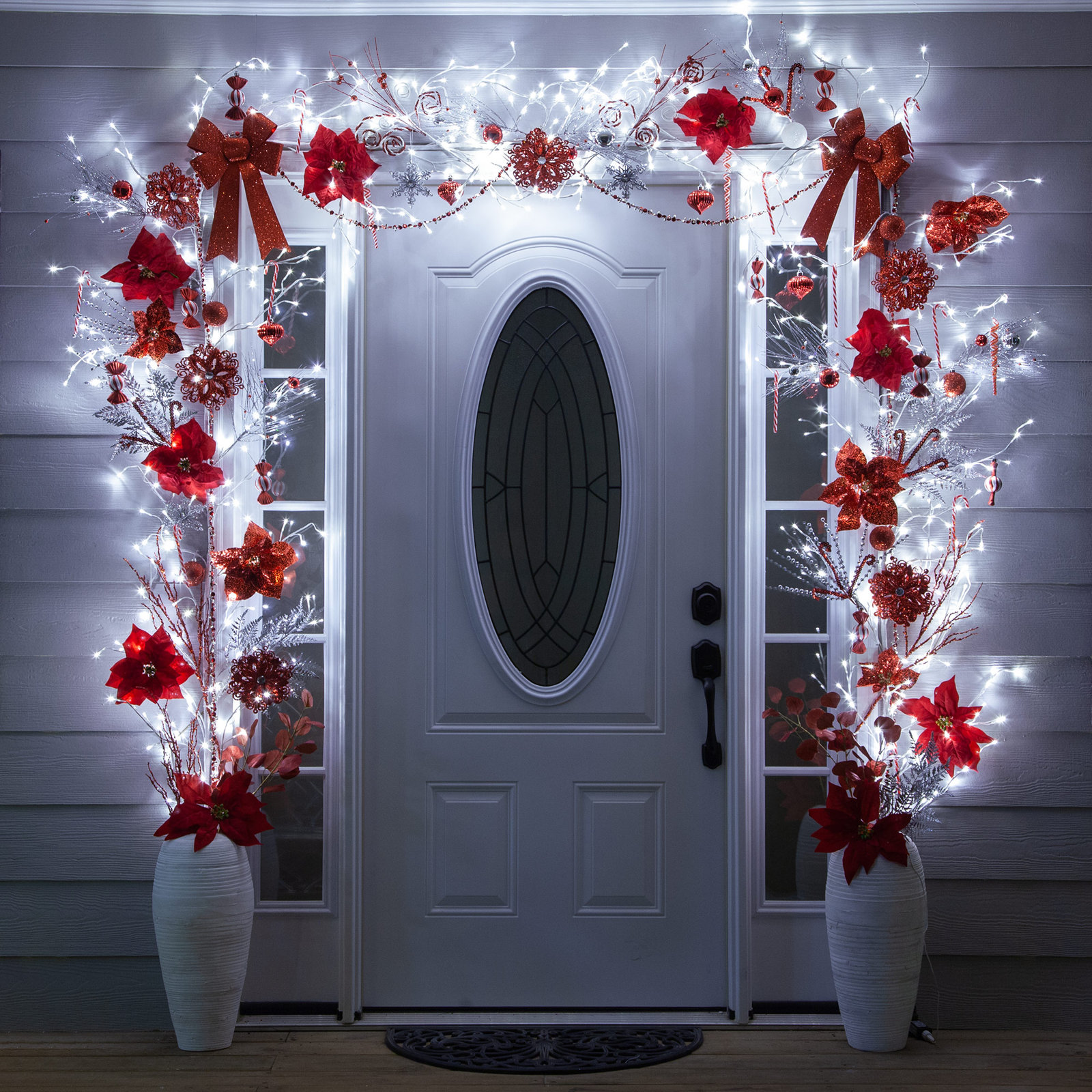 LED Climbing Vine Lighted Branches, Cool White