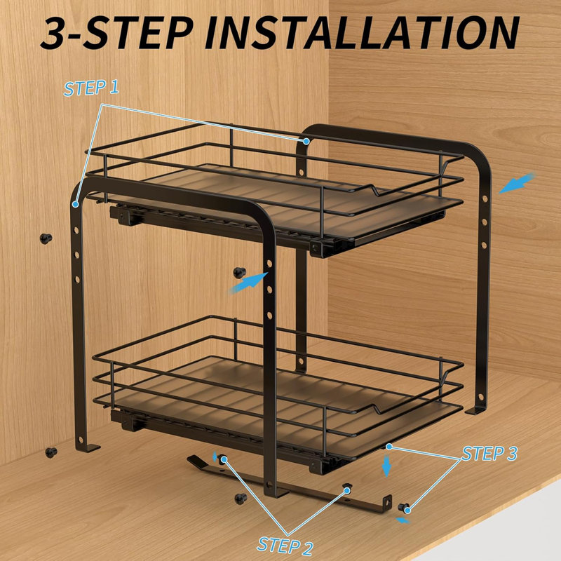 Pull Out Spice Rack Storage Container