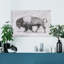 « Wild bison Study II », reproduction d’art sur toile tendue-925442317