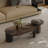 Modern minimalist oval coffee table set