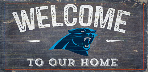 Décoration murale welcome NFL, Panthers de Caroline