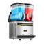 Machine commerciale à margarita 1000W - réservoir de 15Lx2, double fonction pour les barbotines et les smoothies, approuvé ETL, idéal pour les grandes surfaces, les cafés, les restaurants, les bars et la maison