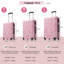 Valise à roulettes Hardshell 3 pièces avec valise TSA