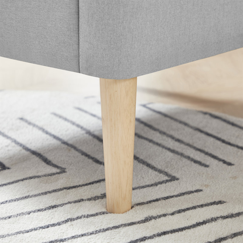 Fauteuil d'appoint Joevani 28,74, Lin clair 100% gris clair