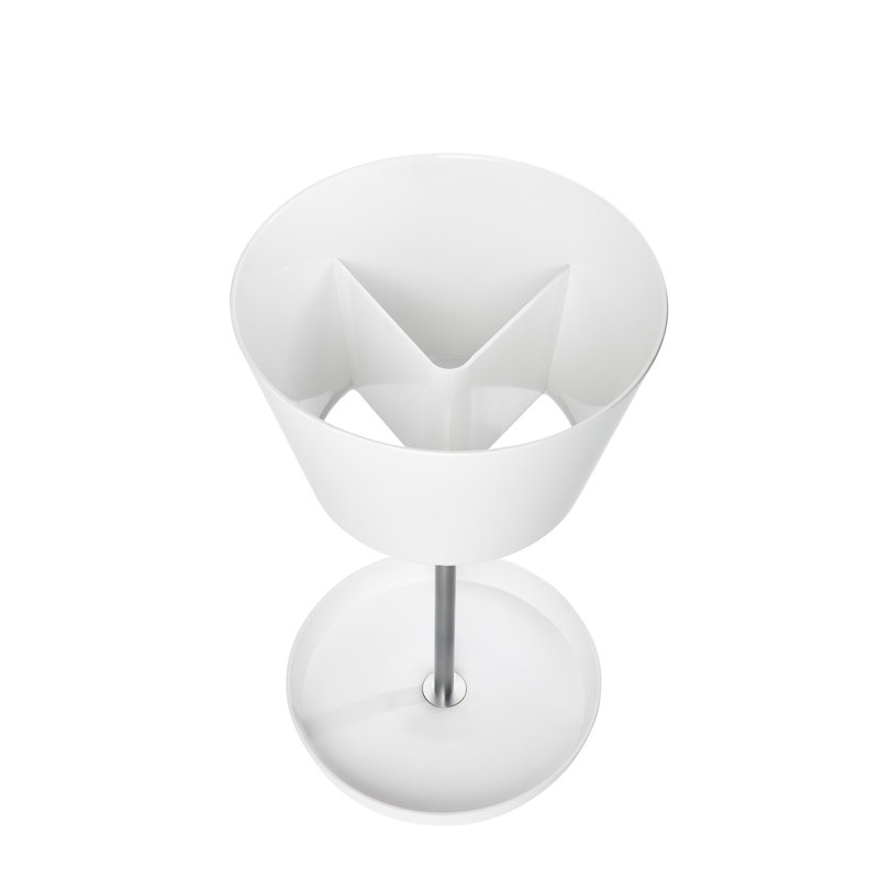 Plastic Freestanding Umbrella Stand, White