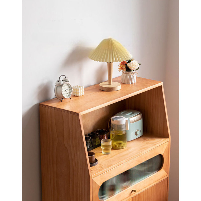 Petite armoire d'appoint multifonctionnelle pour petit ménage, Brun