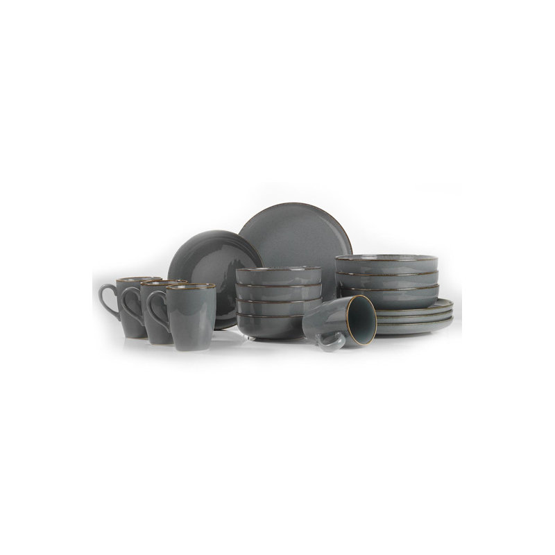 Service de table (16 pièces), Gris