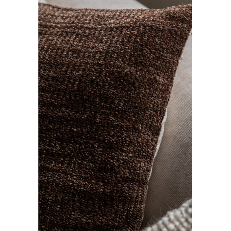 Baxy Brown Square Throw Cushion