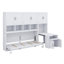 Lit escamotable mural avec placard, tiroirs et bureau Murphy
