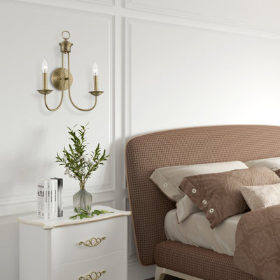 Caughfield Steel Candle Wall Light