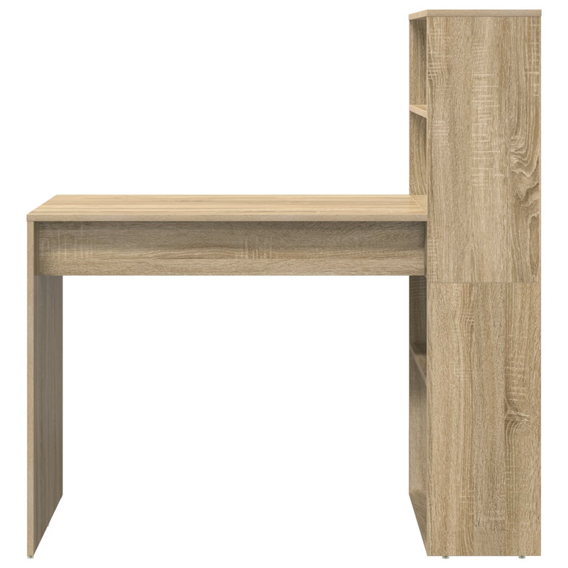 Desk Engineered Wood Medium Desk, Sonoma Oak