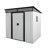 Outdoor Metal Storage Shed with Window and Transparent plate-108284807-113816594