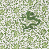 Oriana Chi'en Dragon Linen Print Fabric