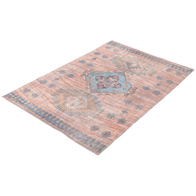 Tapis oriental cuivré clair tissé à plat Jaiceon