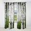 Rideau obscurcissant à motif floral blanc et vert Birch Tree Whispers III - 1 panneau-107830779