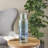 Donsha Recycled Glass Abstract Decorative Clear Vase with Swirled Colored Glass Bands-566583378-566583389