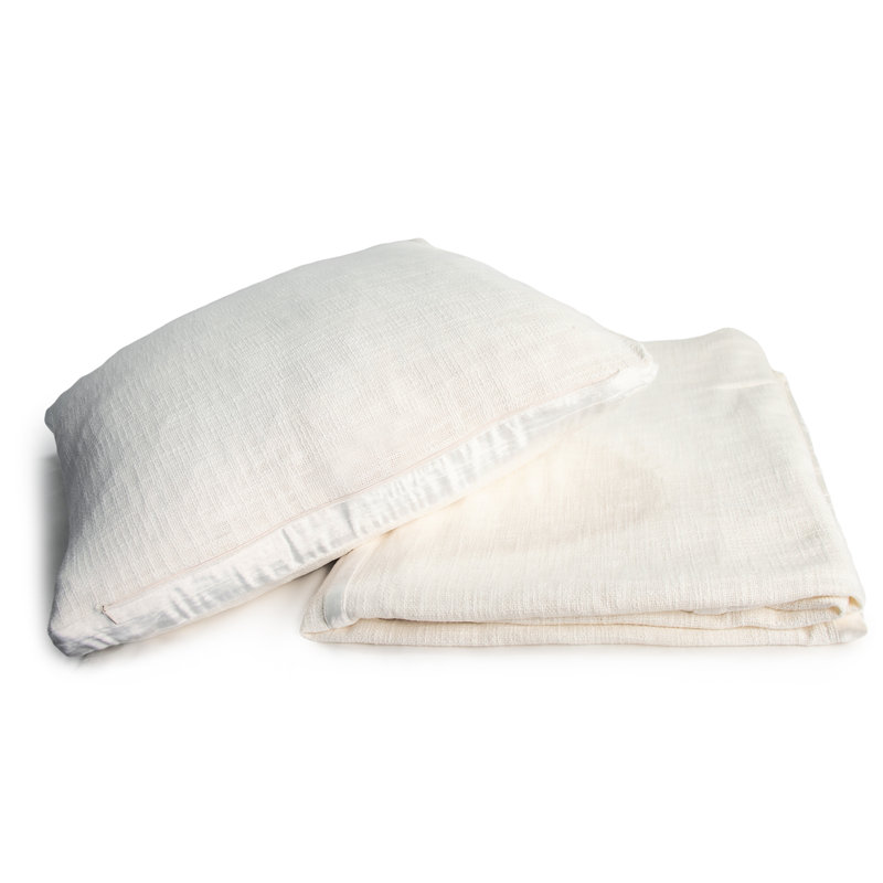Chunky Velvet Chunky Weave Coverlet, King Quilt + 3 Euro Shams, White