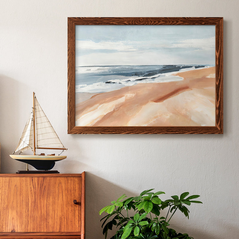«Salvo Beach I» par J Paul - reproduction d'un seul cadre photo sur toile, Cadre photo simple érable