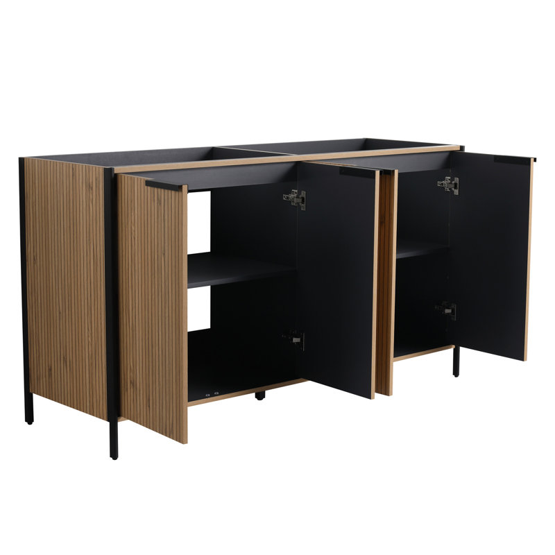Meuble-lavabo Modern Coffee, 60"