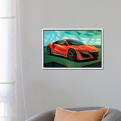 Honda Acura NSX 2016 by Paul Meijering - Floater Frame Gallery-Wrapped Canvas Giclée on Canvas