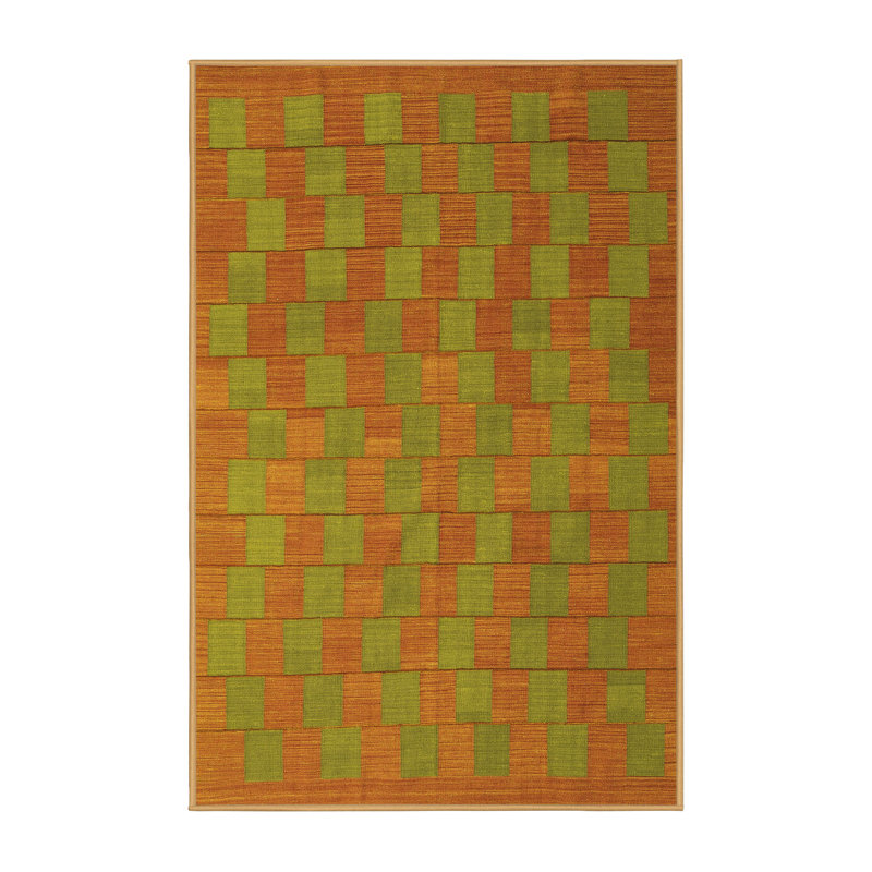 Tapis contemporains jaunes lavables à la machine 2790, Rectangle 7 pi x 10 pi