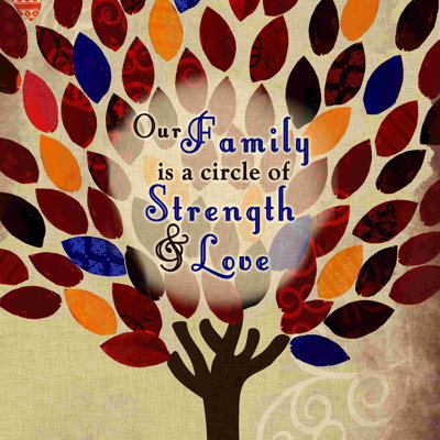 Our Fam Tree 2 - Wrapped Canvas Print