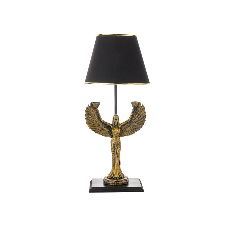 Lampe de table, Or, Noir