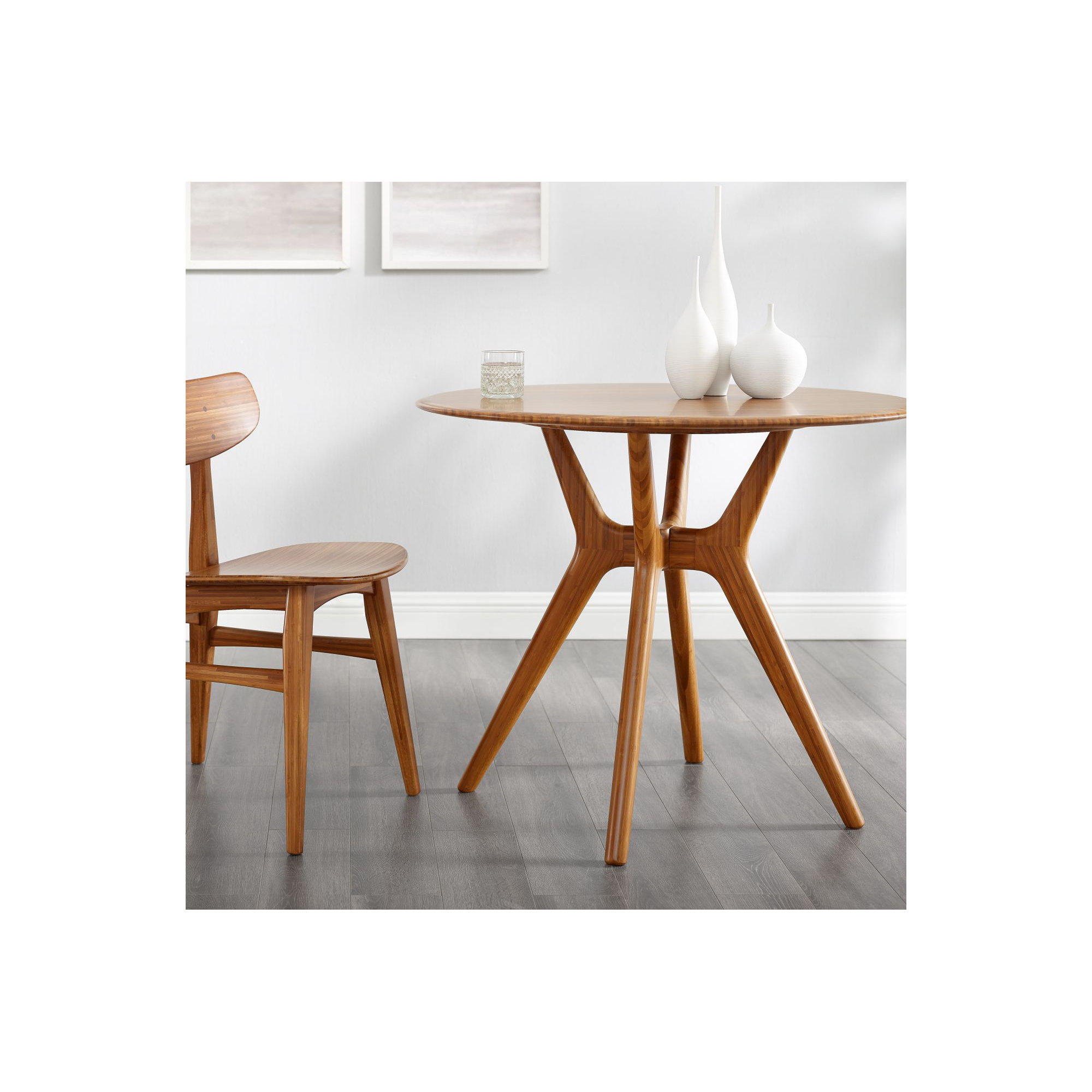 Evangelista 36'' Round Dining Table, Amber
