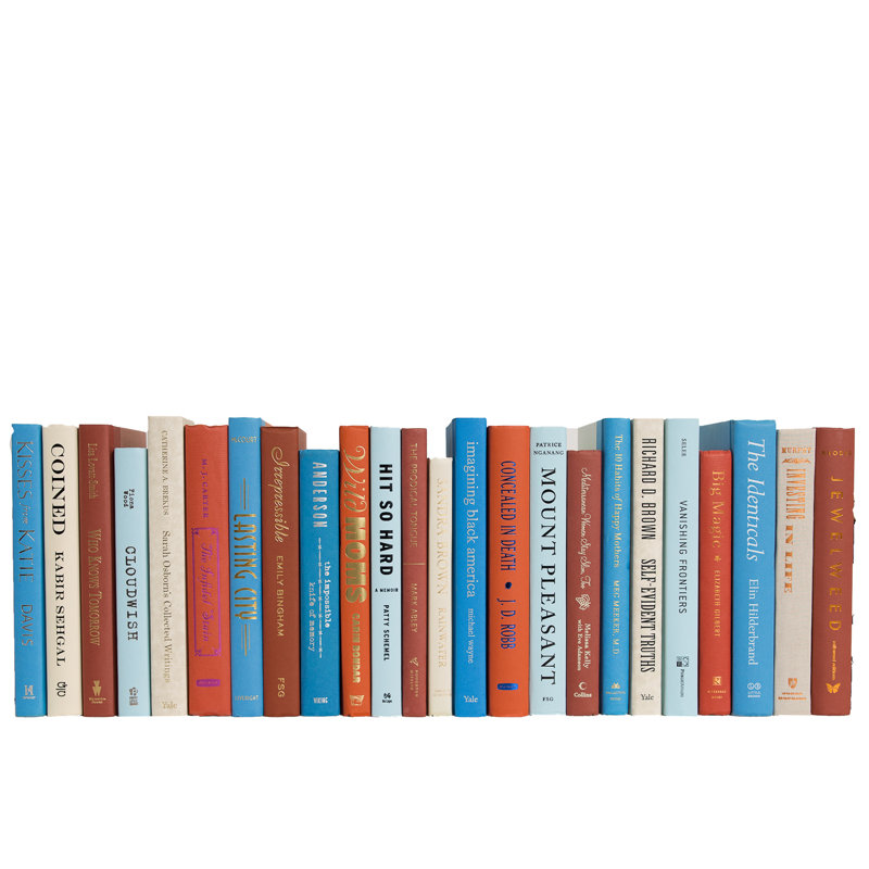 Livres décoratifs - Livres rustiques océan - Livres bleus au pied