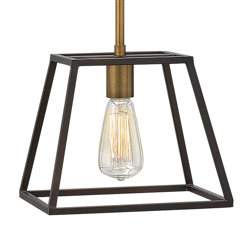 Luminaire suspendu géométrique simple à 1 lumière
