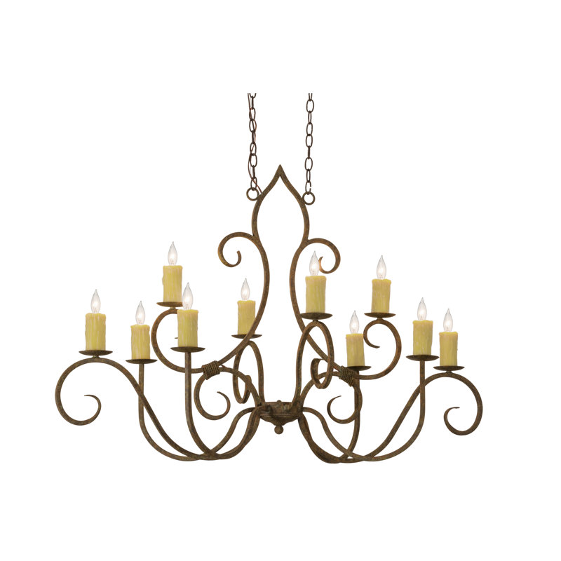 Lustre classique 10 lumières façon bougie Swanscombe