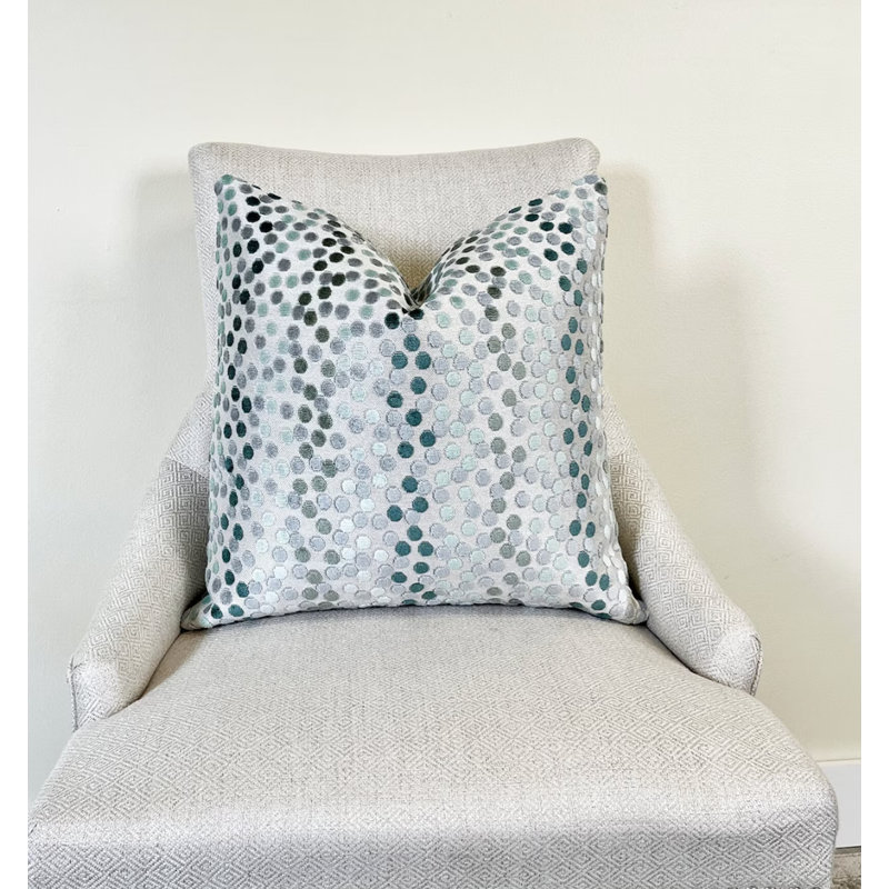 Housse de coussin Confetti, Vert, H 22 po x l 22 po