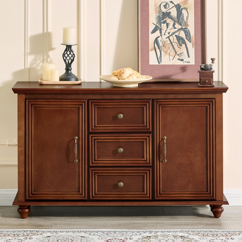 47.3'' Wide 3 - Drawer Filing Credenza, Walnut
