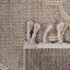 Tapis crème à treillis 5 x 7 tissé et polyvalent pour les espaces intérieurs